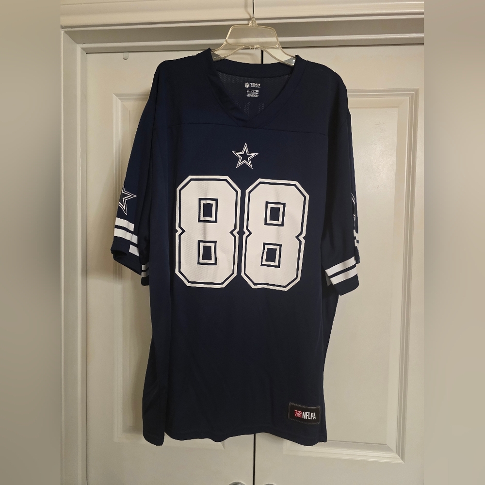 NFL Blue and White Dallas Cowboys Men's Jersey 2XL